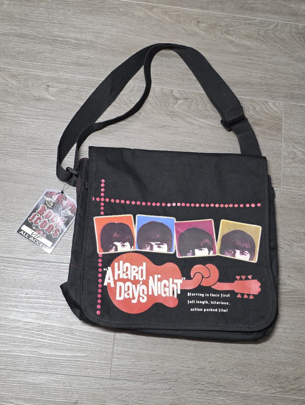 New The Beatles A Hard Days Nigh Messanger - Crossbody Bag Polyester Rock Icons